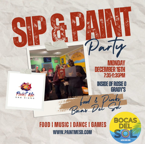 Sip & Paint Party Inside of Rosie O Grady’s