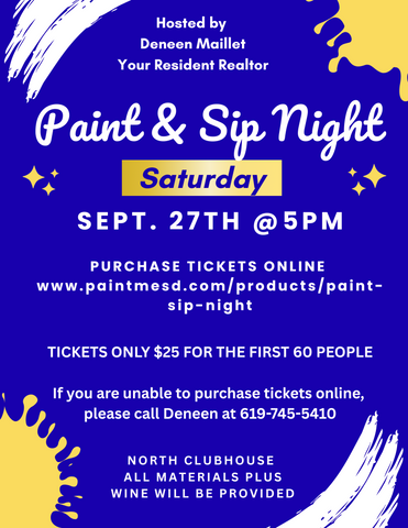 Paint & Sip Night 9/27