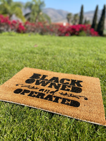 Black Owned and Operated Doormat