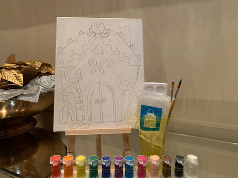“Gingerbread House” Paint Kit